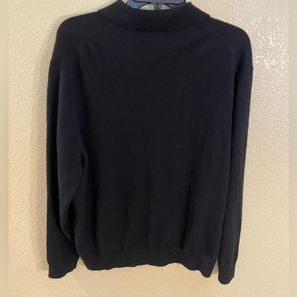 Club Room Black 3 Button Sweater Mens Size XXL - Picture 9 of 10